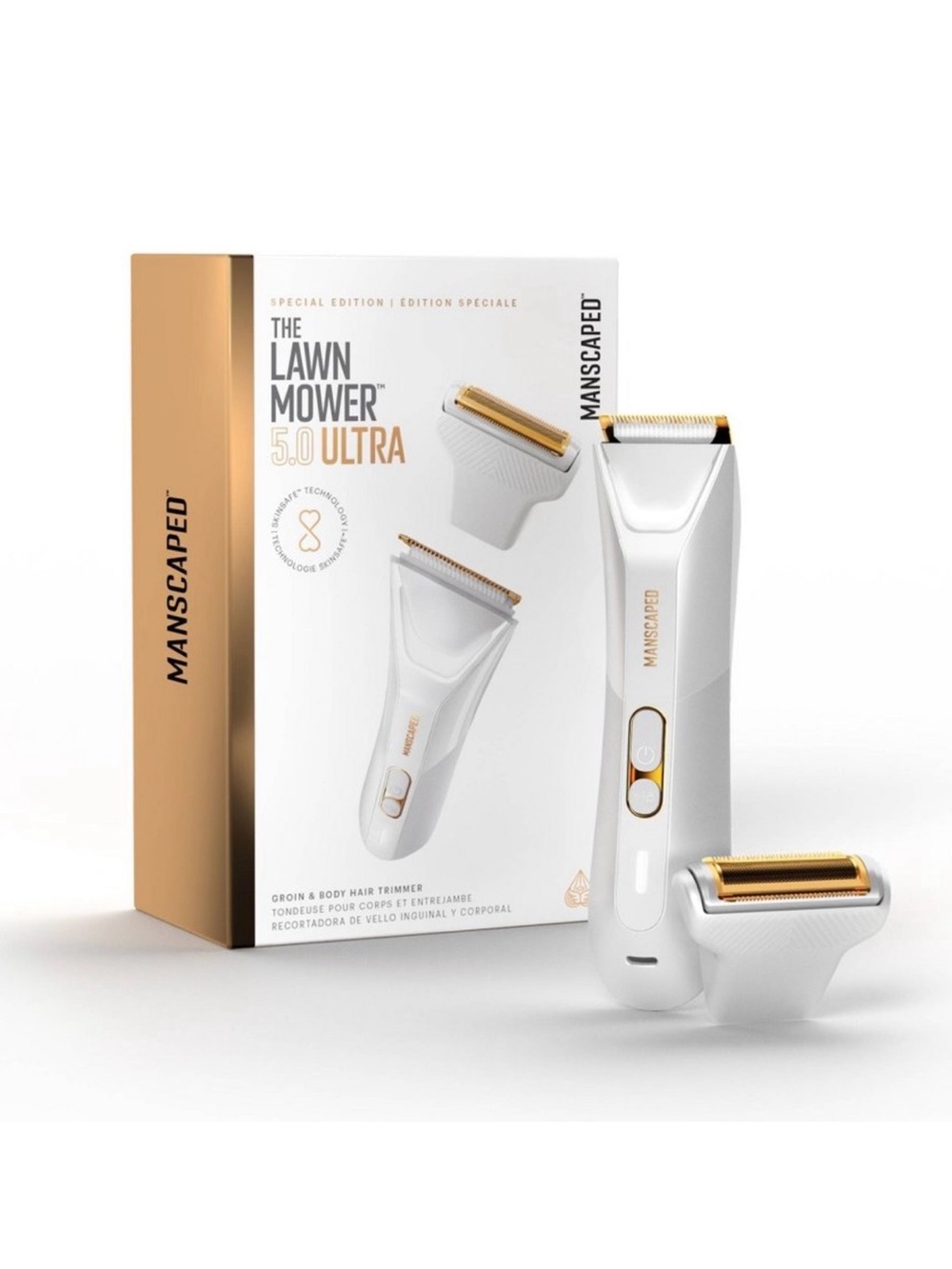 Manscaped The Lawn Mower 5.0 Ultra - White & Gold Grooming Trimmer